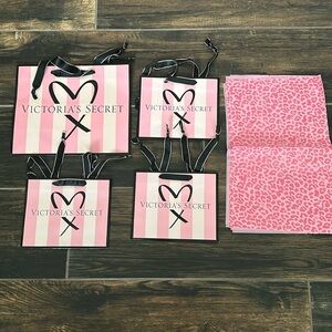 Victoria's Secret Shopping Bags with Wrapping Papers